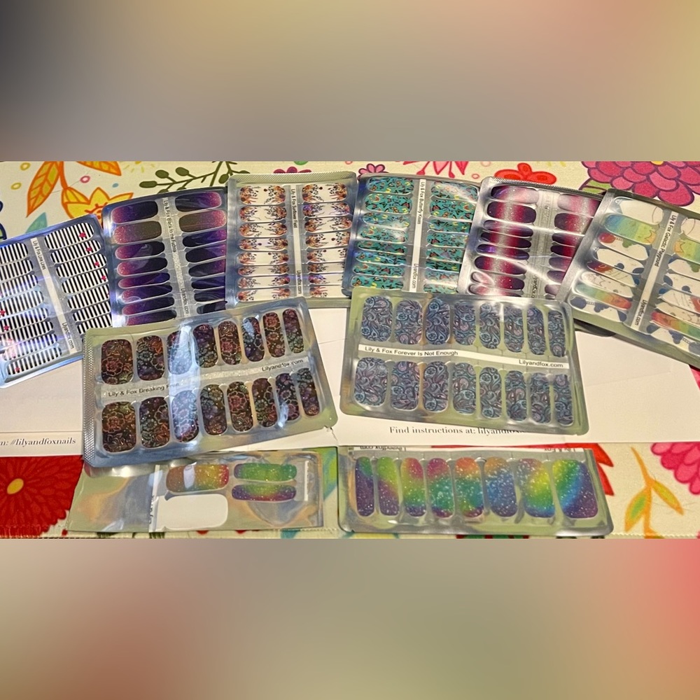 8 sets Lily & Fox Nail Wraps